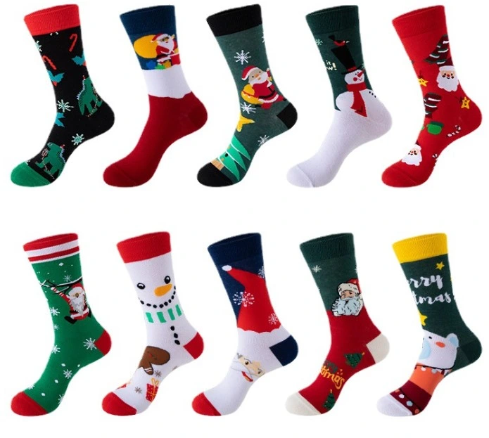 Chaussettes en coton pour Noël 2023 au design économique