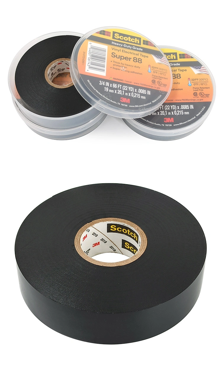 3m Super 88 PVC Insulation Tape 3m 66r Electrical Tape Wear Resistant Tape 3m 88 Tape