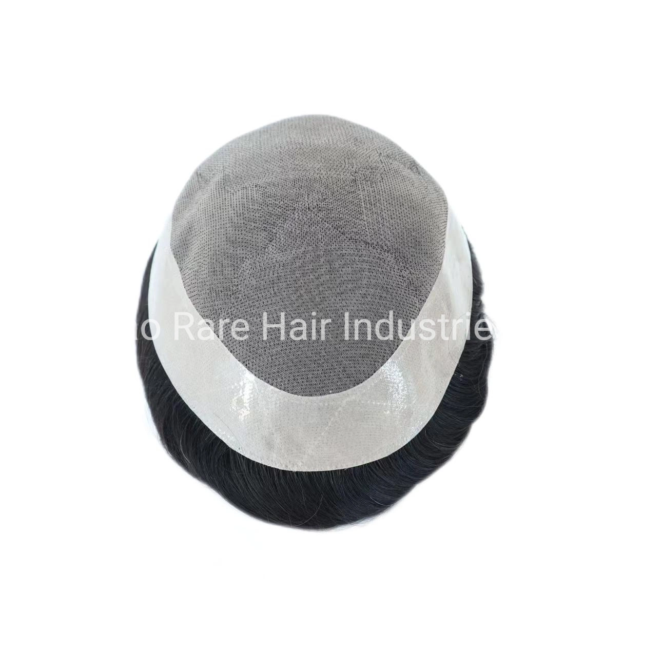 Fine Mono Top Hair Patch for Men Mono and PU Coat Npu Men Wig Toupee