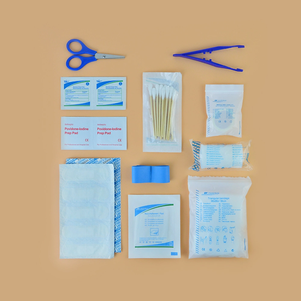 Mini kit de premiers soins pour équipement médical urgence en nylon de voyage rouge Sac à bandoulière