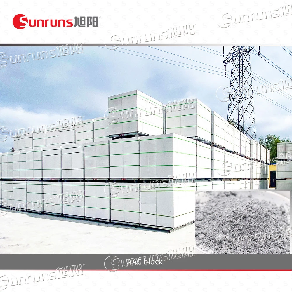 Lightweight AAC Brick Autoclaved Aerated Concrete AAC Block Made in China