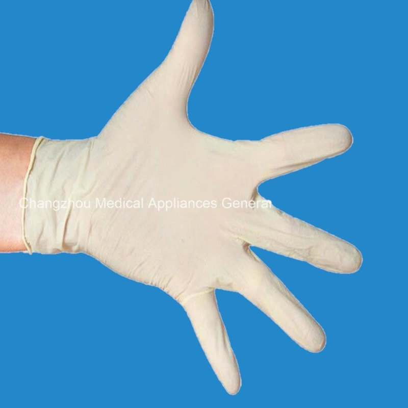 Disposable Natural Latex Examination Gloves for Single Use