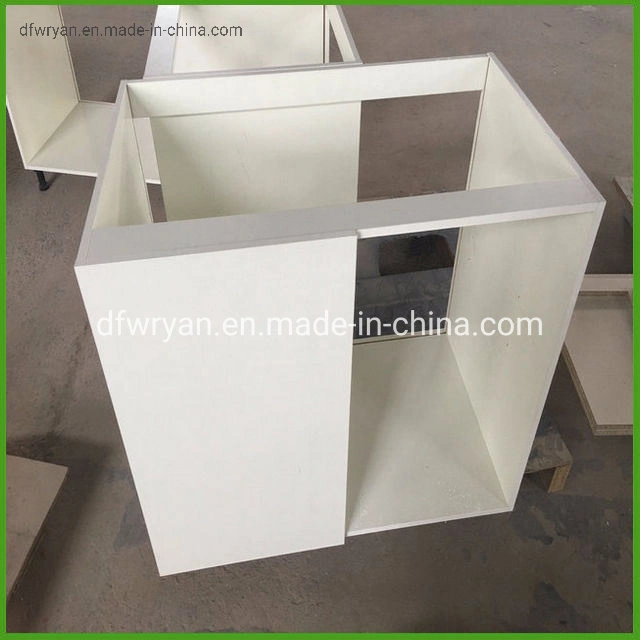 PVC Film Modular Kitchen Cabinet Door with Base Carcase Kitchen Cabinets for Wooden Furniture