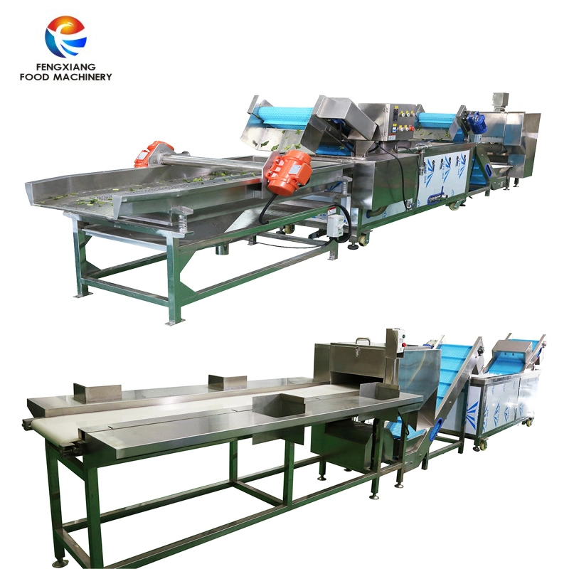 Industrial Commercial Salad Processing Production Line Vegetable Cutting Washing Drying Equipment