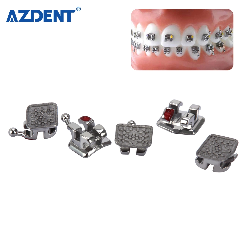 High Quality Dental Bracket MIM Mini Roth. 345مع الأربطة المعدنية ذات الجراب