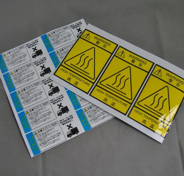 Wholesale/Supplier Outdoor Heat-Resisting Triangle Warning Stickers