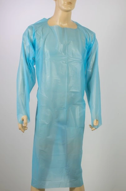 CPE Gown Disposable Gown Disposable CPE PE Plastic Gown Medical Use Medical Suppliers
