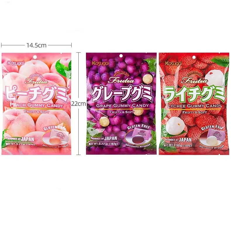 Rainbow Candy Gummy Lactic Acid 50g Bags of Fruit Rubber Candy Snacks QQ Candy