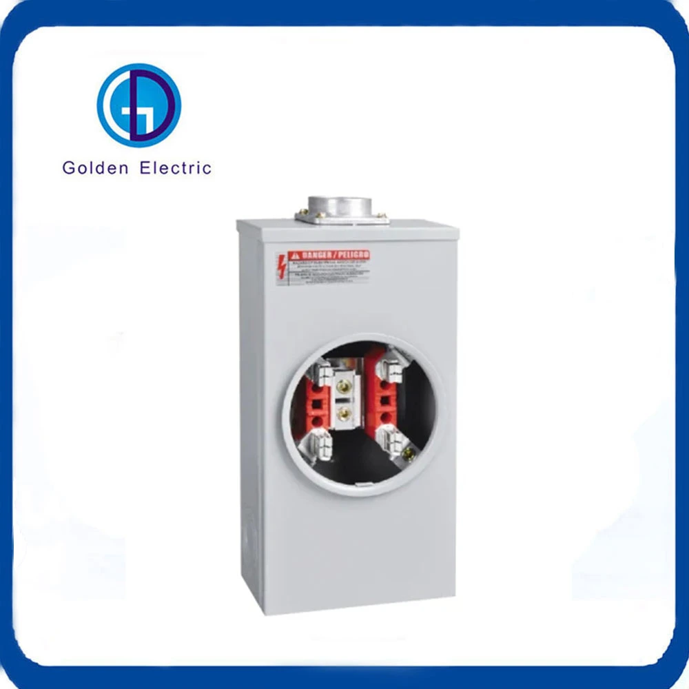 4jaw 5jaw Ringless Type 200A Single Phase Energy Meter Sockets Electric Meter Base Meter Holder