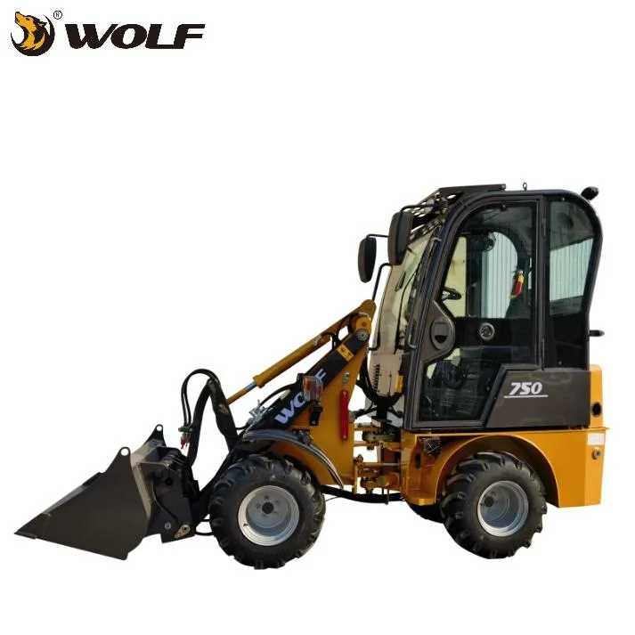 Wolf hidrostática 600 Kg Mini pala de ruedas compacta Precio para Venta