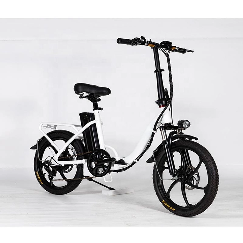 20"X2.125 Portable Electric City Bike 48V 350W Electric Folding Bike 45km/H Foldable Ebike with USB Charging Port for Adult