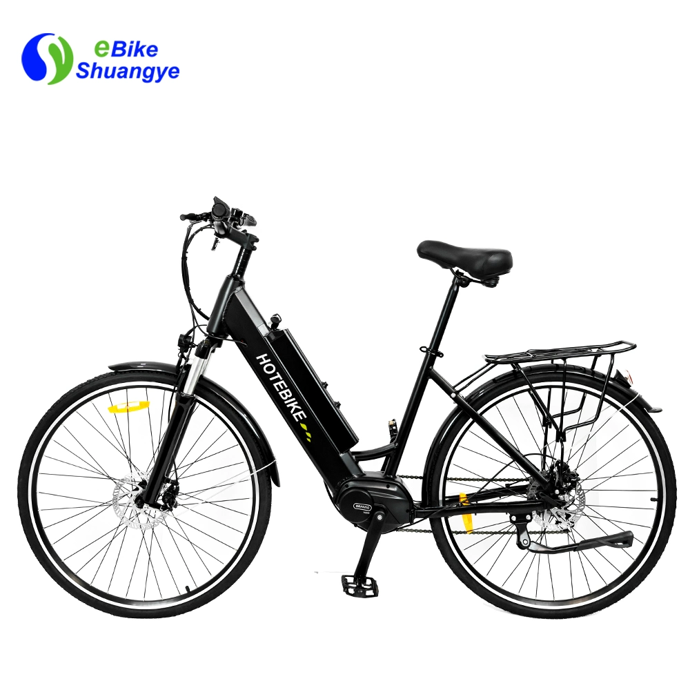 Bicicletas ebikes para adultos bicicleta eléctrica 350W 500W 750W 1000W 60km 25-45km/H aleación de aluminio Shuangye o Hotebike OEM bicicleta de montaña eléctrica EBike MID Drive