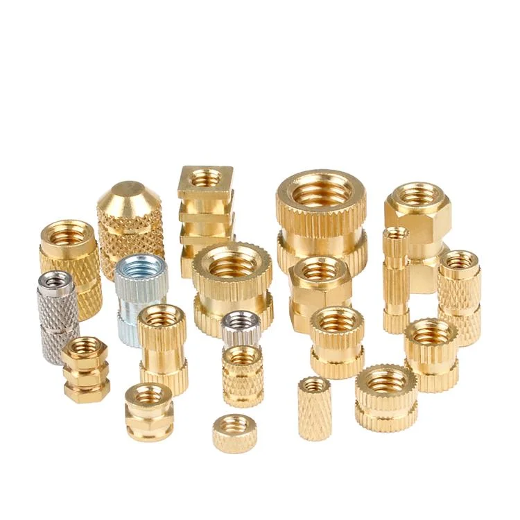 Knurled Brass Insert Nut M2 M3 M4 M5 M6 M8 Threaded Nuts for Plastic Hot Melt Insert Nuts Brass Heat Inserts