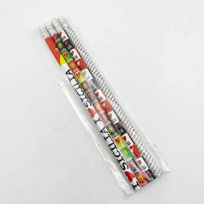 Sicilia Souvenir Gifts Pencil with Eraser Colorful Pencil for Children