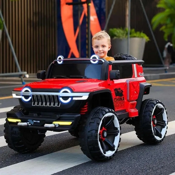 Gig Heave Duty 4X4 Battery Operated Jeep with Remote Control and Safety Belt for Kids Aged 3-8 Years