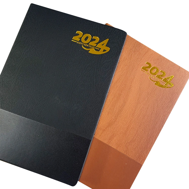 Wholesale/Supplier Customized Leather Diary Journals Soft Cover Notebook Planners 2024 Dairy