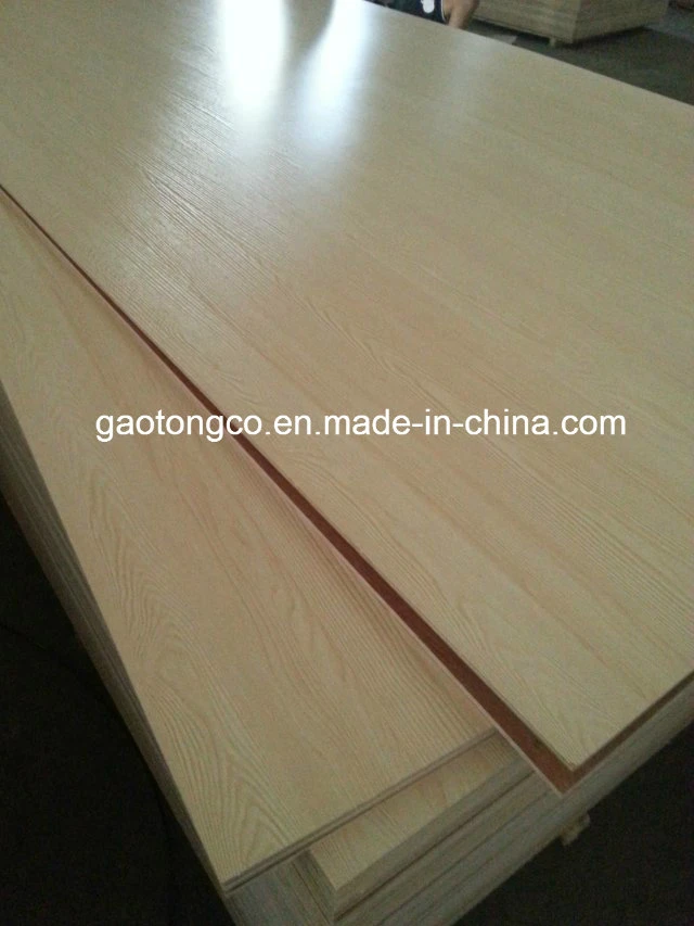 Furniture Use 18mm Thick Frosty White Melamine Paper Faced Plywood Board