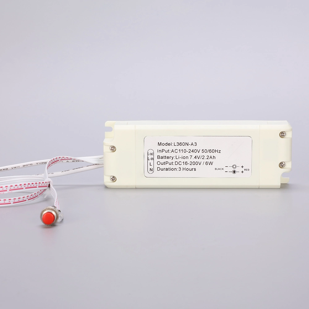 Fire-Retardant PC Cover LED Rechargeable Emergency Power Supply for External Driver LED Lamps