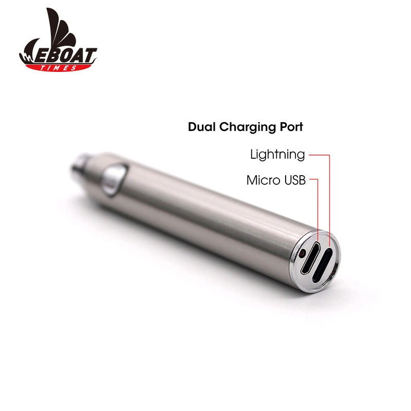 2023 Premium wiederaufladbare Dual USB Lade Vape 510 Akkus