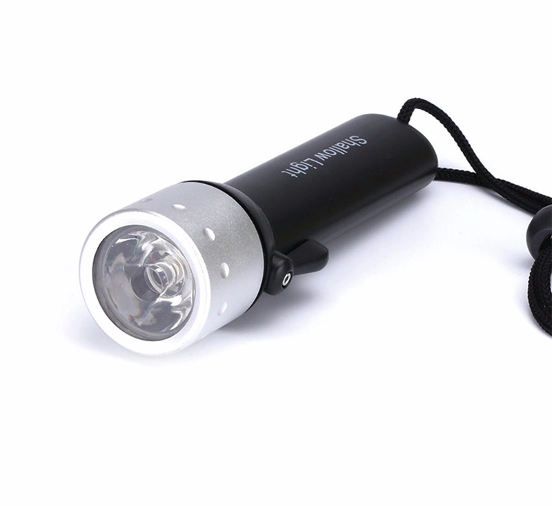 LED Torch LED Logo Diseño impermeable 5W largo tiempo de buceo Linterna de alta potencia