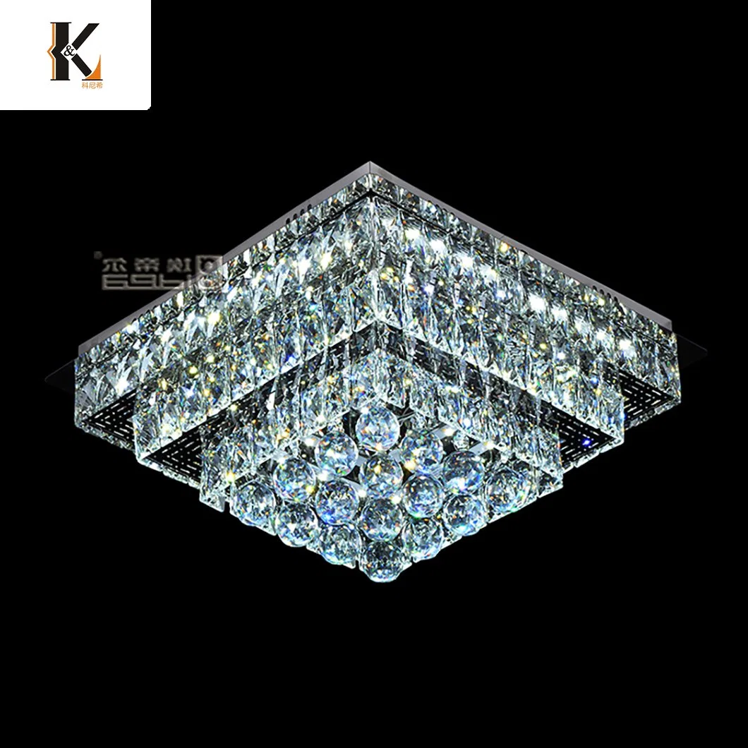 Accueil Haut de luxe contemporain MODERN Lustres de cristal LED K9 pour la chambre de conception