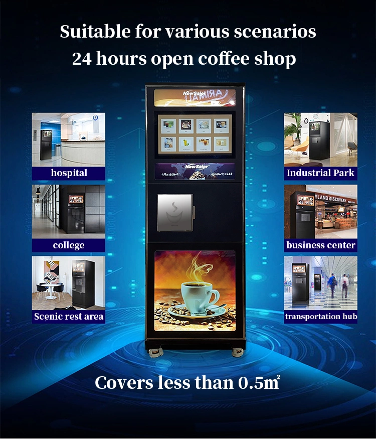 Coffee Vending Machine Automatic Touch Screen Drink Milk Tea Coffee Vending Machine