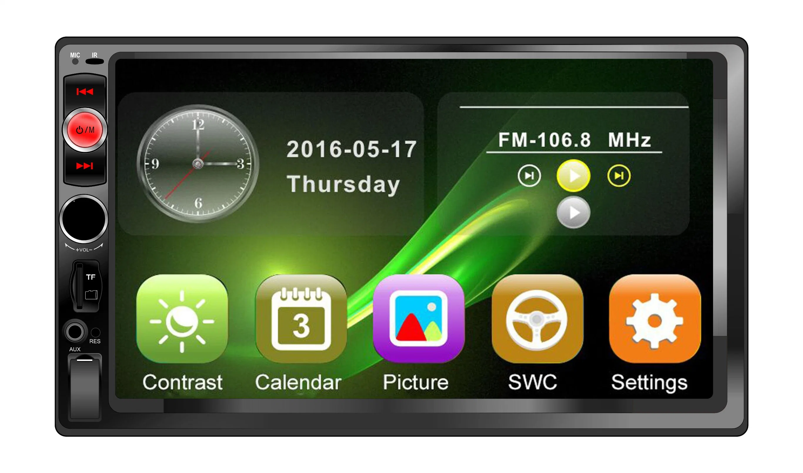 Car Stereo Head Unit Double DIN Android MP5 Audio Player