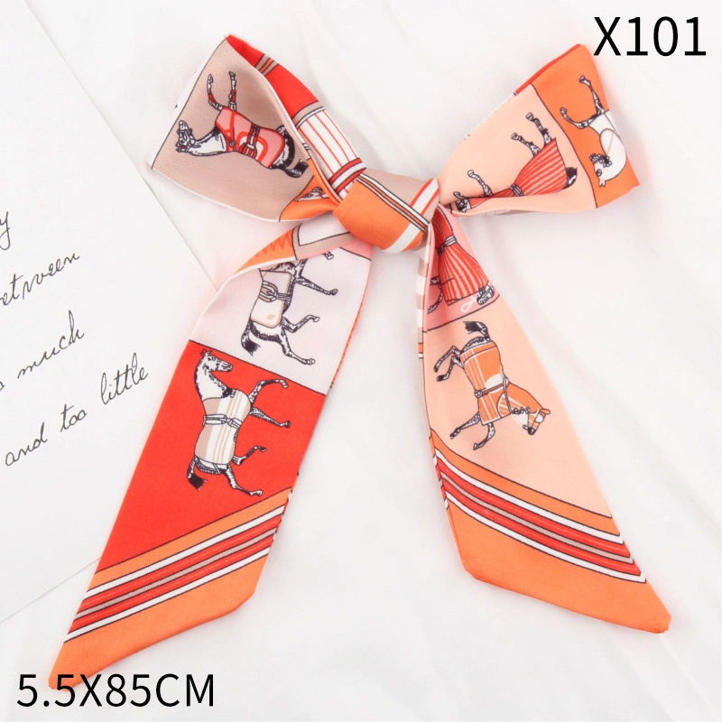 Twill war Horse Small Scarves Frühling und Sommer dünnes Band Kopfband