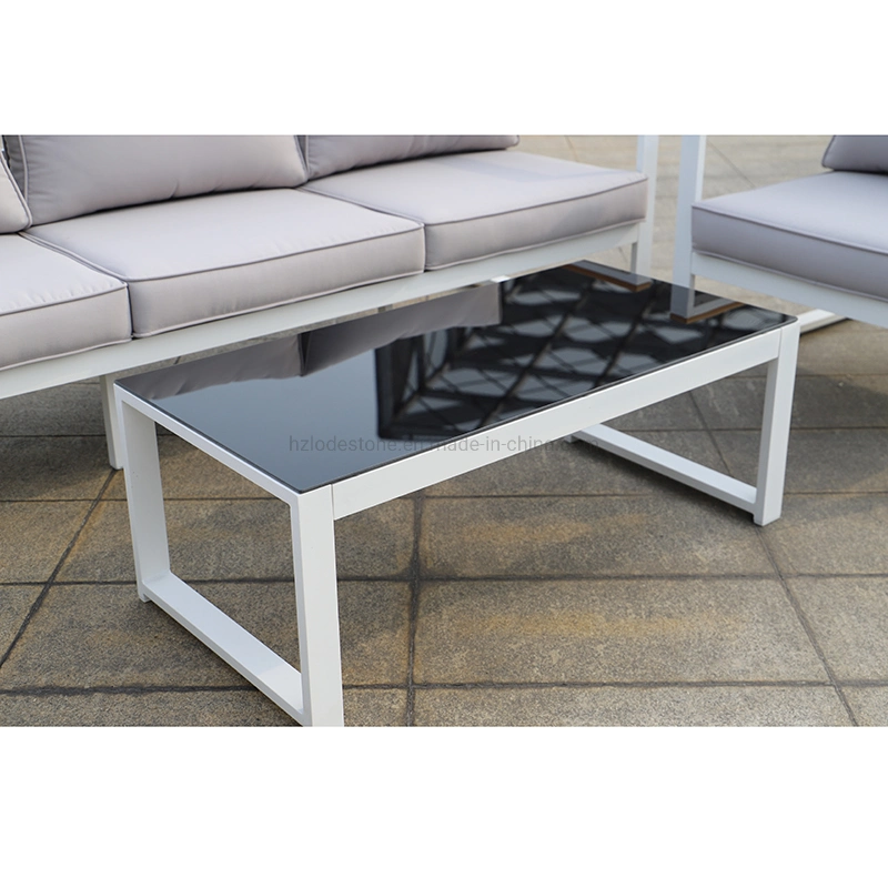 Großhändler Modern Hot Verkäufer Aluminium Conversation Patio Outdoor Lounge Sofa Gartenset Gartenmöbel