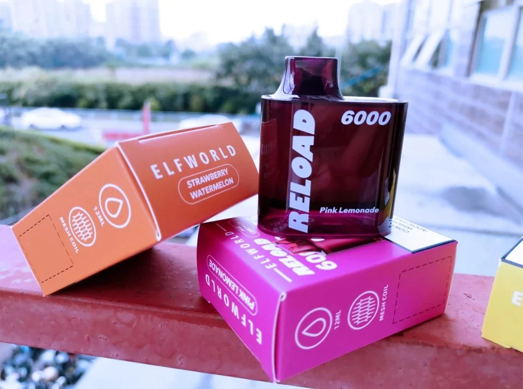 Elfworld Reload 6000 puffs Empty Vape Removable Device с предварительно выставленными Сменный портативный аккумулятор для подивочных устройств Vape