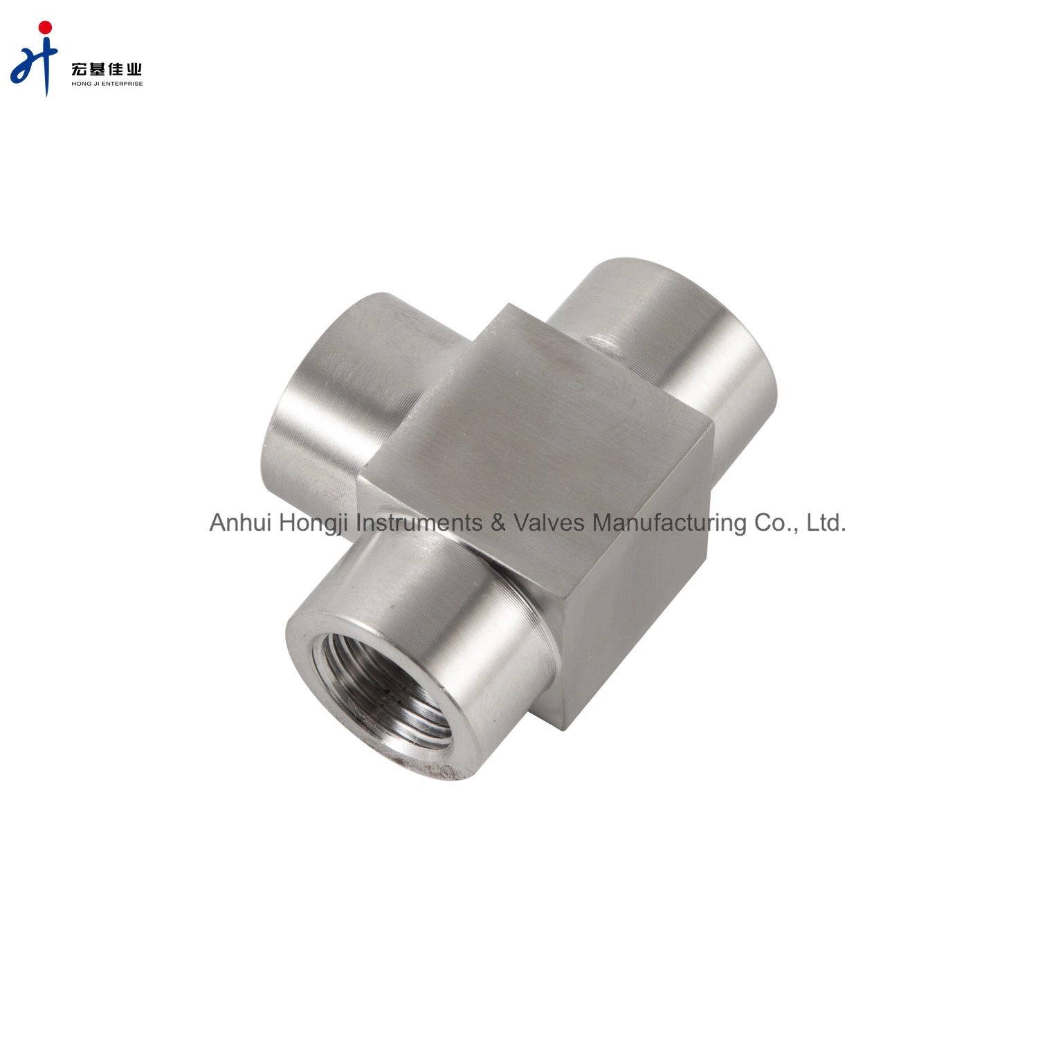 SS304 Tee-Thread Type Tube Union 1/2inch NPT Stainless Steel Pipe Fitting