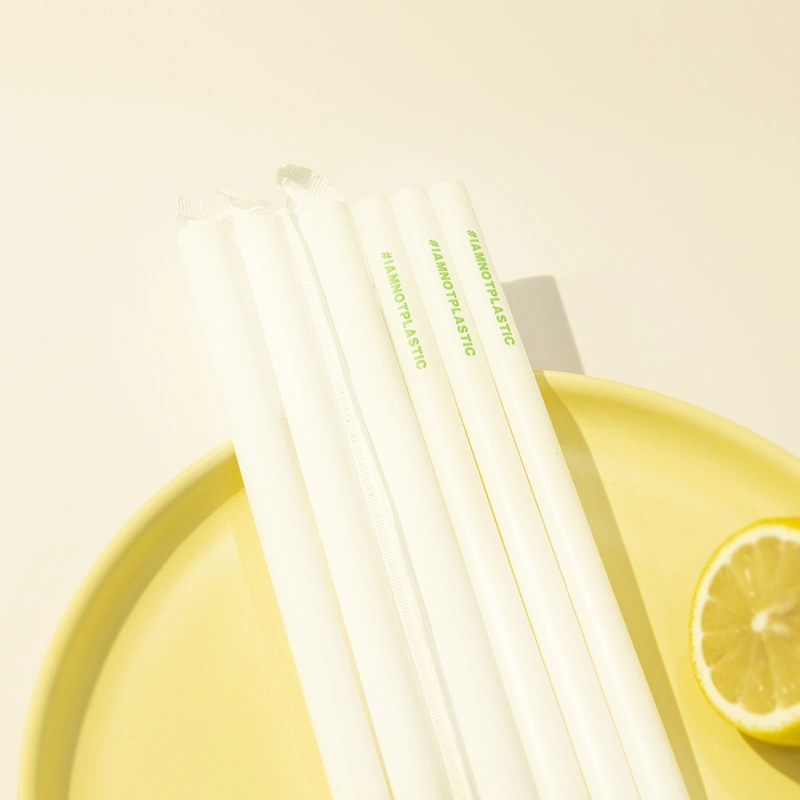 8*200 Biodegradable Compostable PLA Drinking Straw Custom Logo Factory Price