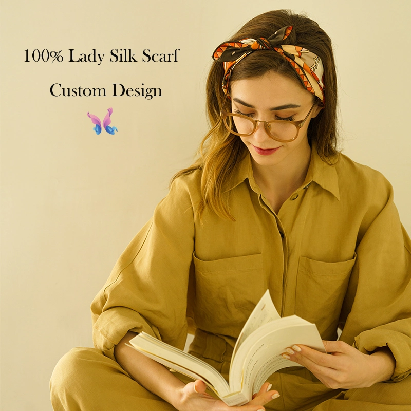 ODM Printed Mulberry Silk Women Casual Silk Scarves of Custom Service