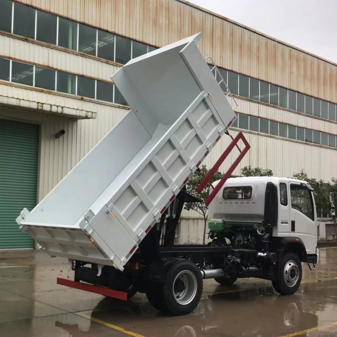 Sinotruk HOWO Manufacturer 4X2 4X4 All Wheel Driving Awd 5 10 Tons Mini Flatbed Stake Lorry Box Cargo Dumper Light Duty Tipper Dump Truck