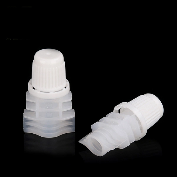 Juice Bag Double Slot 8.2mm HDPE Plastic Spout Cap for Pouch