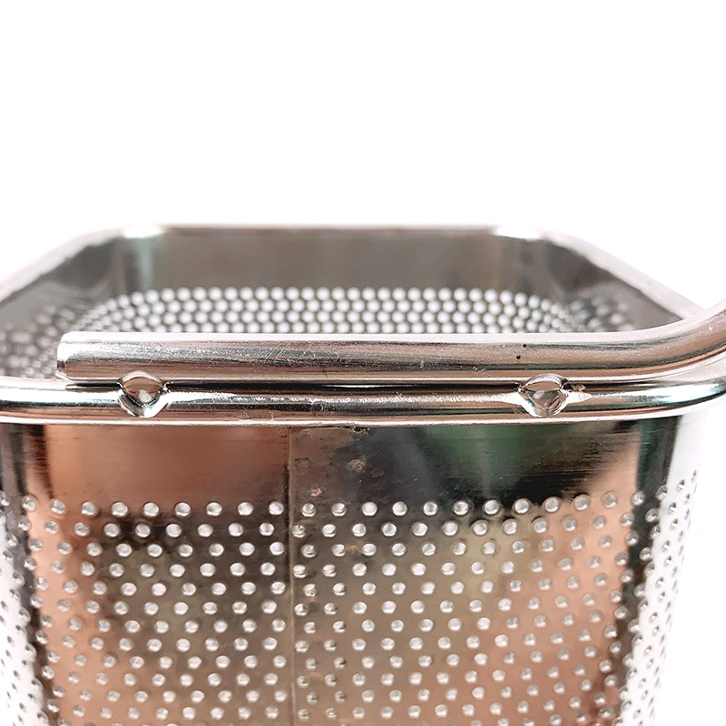 Stainless Steel Pasta Basket with Wood Handle