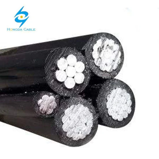 Aluminum Conductor XLPE Triplex Overhead Service Drop Cable Twisted Wire 2X4/0AWG+4/0AWG