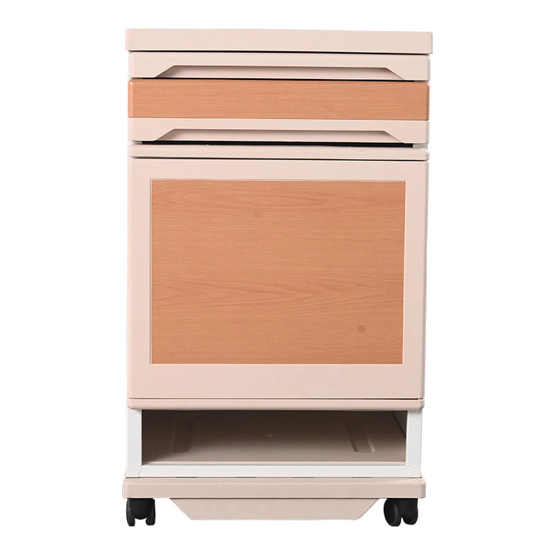 Good Quality Hospital Furniture ABS Bedside Locker Bedside Cabinet with Casters