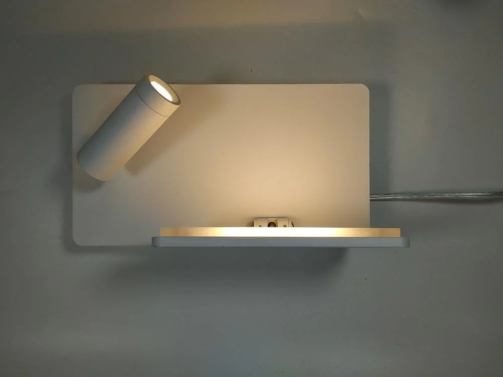 Qué tan brillante lámpara de lectura de la noche de estilo Art Deco Iluminación de pared LED 3W+6 W Nuevo Diseño Lampara de pared para Hotel