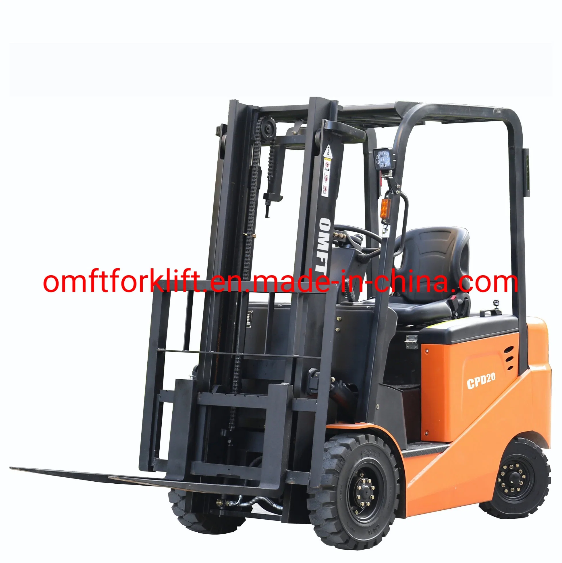 2ton 2000kg Cpd20 4 Wheels Smart Mini Battery Counterbalanced Electric Forklift Truck Ce ISO