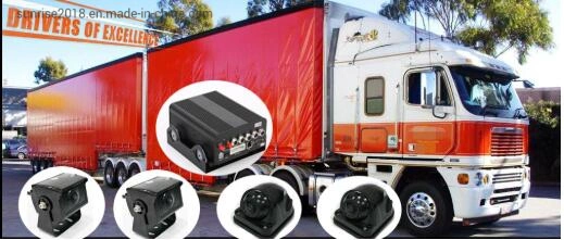 Mobile DVR Vehicle Digital Video Recorder 4 Channel Network CCTV Camera for Truck