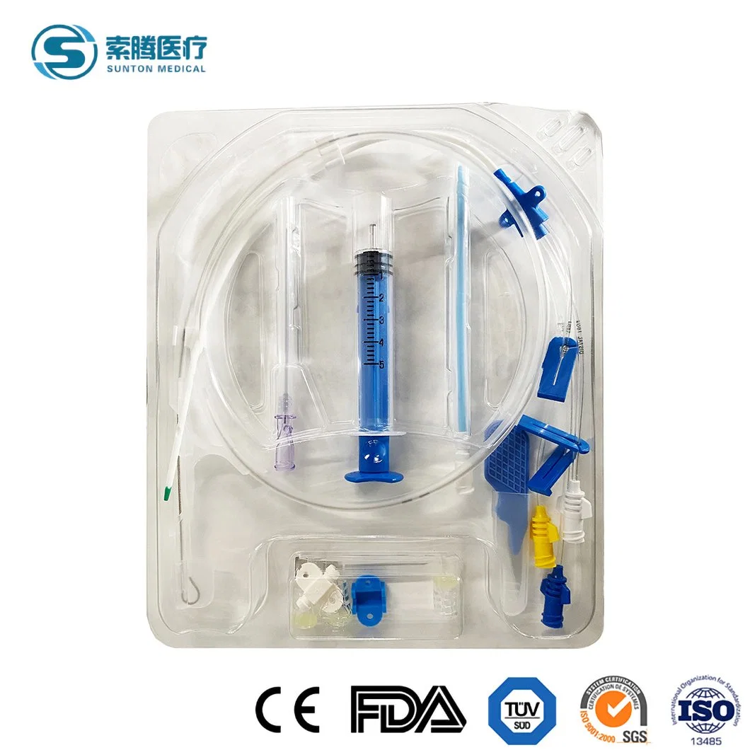 Sunton Disposable Single CVC Set China High-Quality Central Venous Catheter Kit Manufacturing ODM OEM Customized Free Sample Custom Multi Lumen CVC Kit