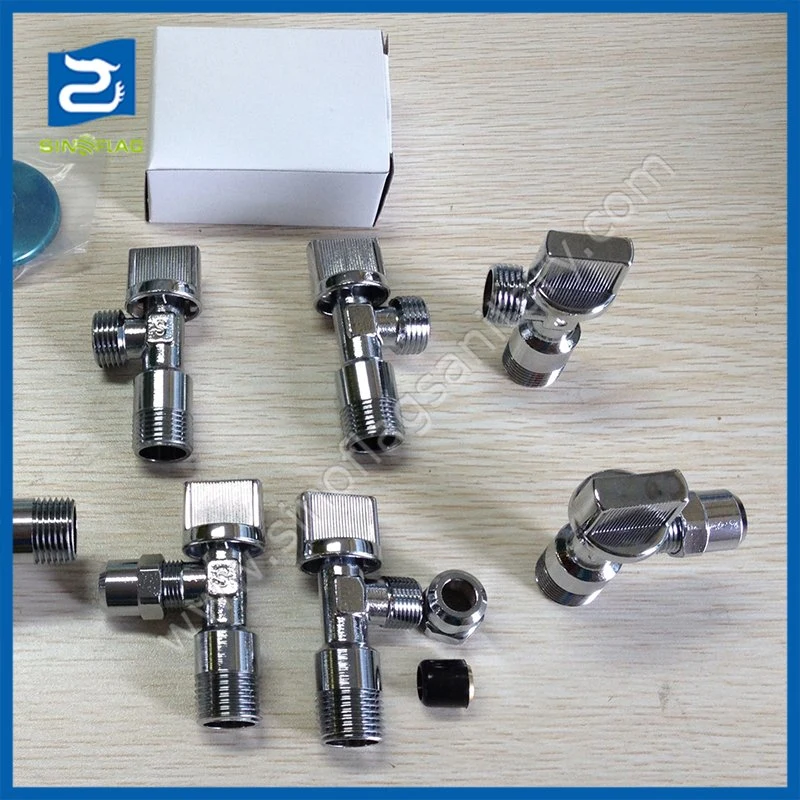 Plumbing Material Nickel Bathroom Toilet Brass Water Angle Valve