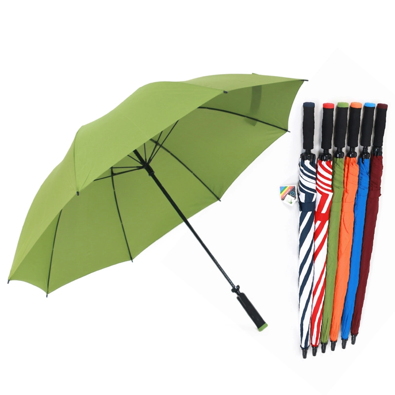 Sunfoo 30 polegadas abertura manual fibra de vidro Frame EVA Handle Golf Guarda-chuva de presentes