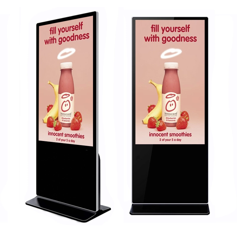 Indoor Commercial WiFi Vertical Screen Video Player LCD Advertising Display Kiosk Floor Standing Digital Signage