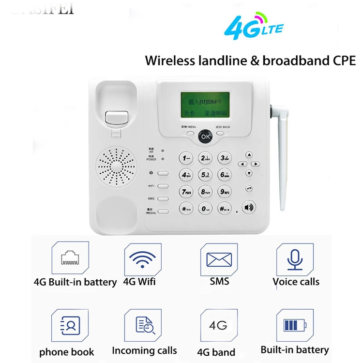 Hot Selling 4G LTE Festnetz Wiresless Home Office Telefon Mifis WiFi-Telefon mit SIM-Kartensteckplatz