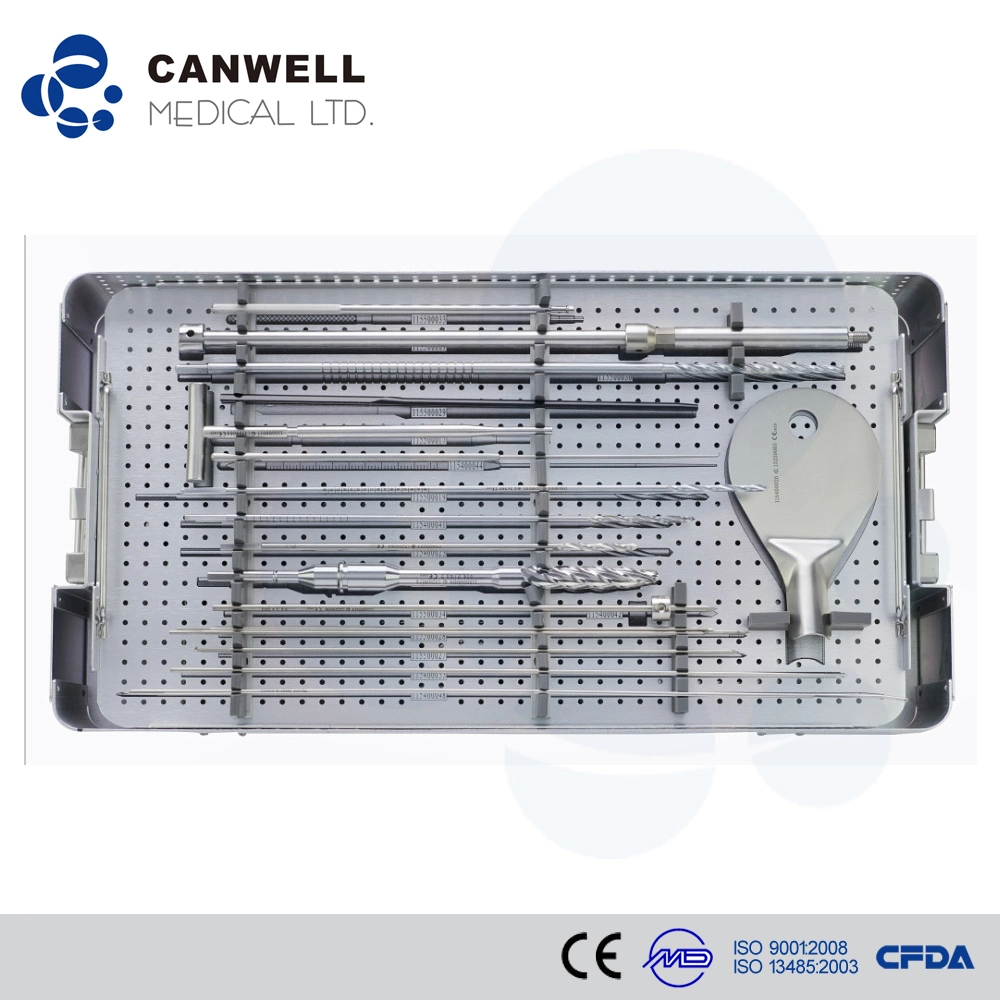 Canefn canulé clou Instrument d'interverrouillage défini, de chirurgie orthopédique alésoirs Equitment médical