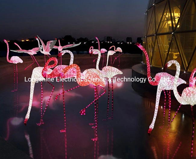 24V LED 3D Motif Flamingo Luz para decoración