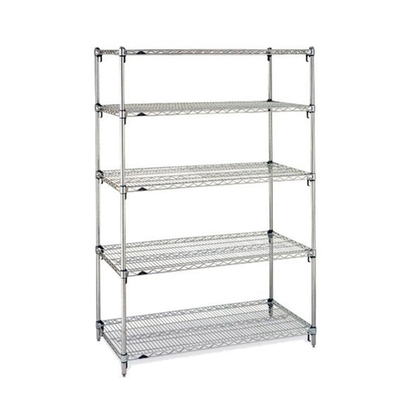 China Wholesale/Supplier Price Hospital Furniture Silver Type Multilayer Moveable Stainless Steel Shelf Metal Shelves