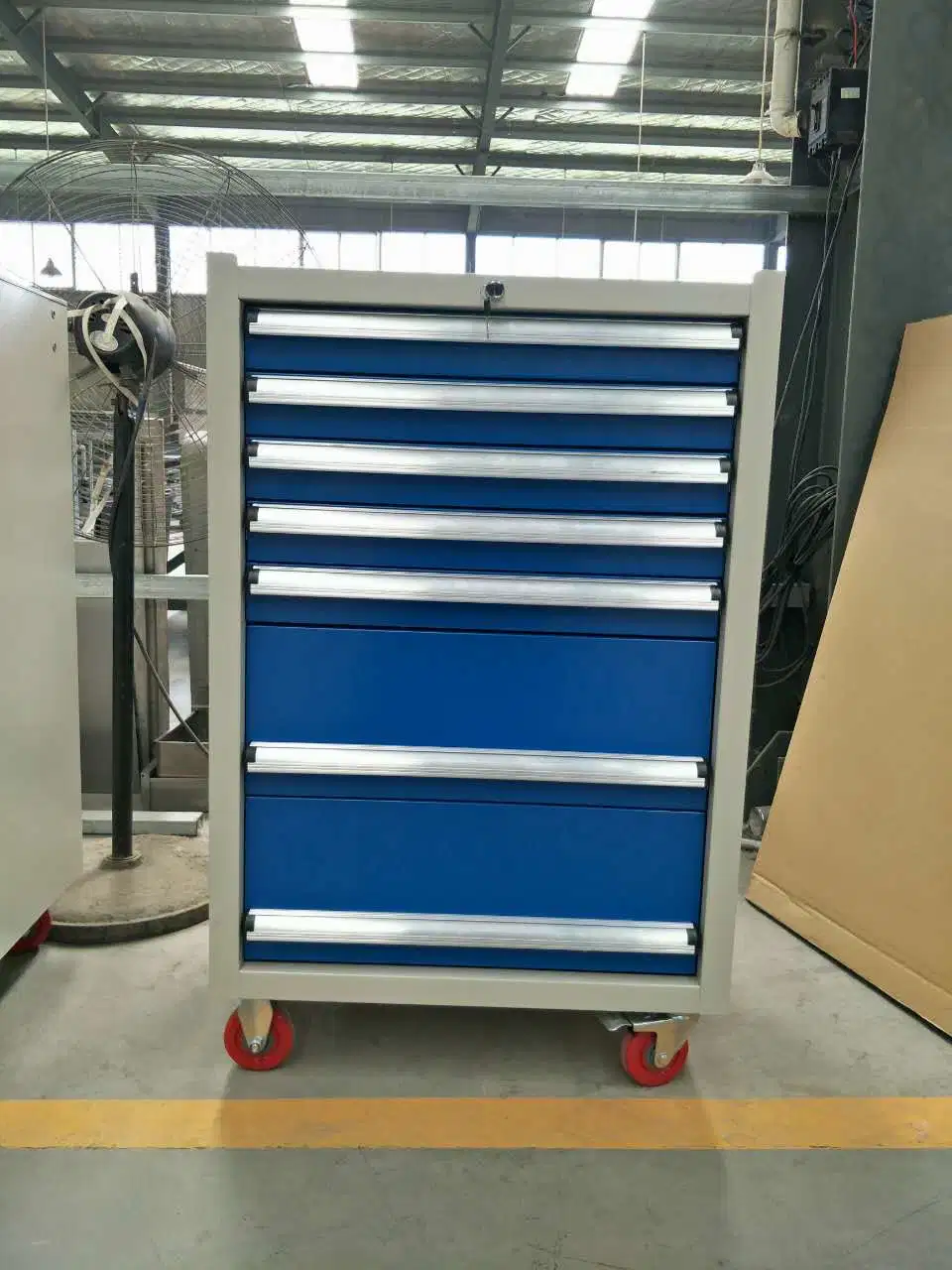 New Heavy Duty Tool Box with 7 Drawers with Metal Tool Trolley Storage Cabinet Trolley Cart